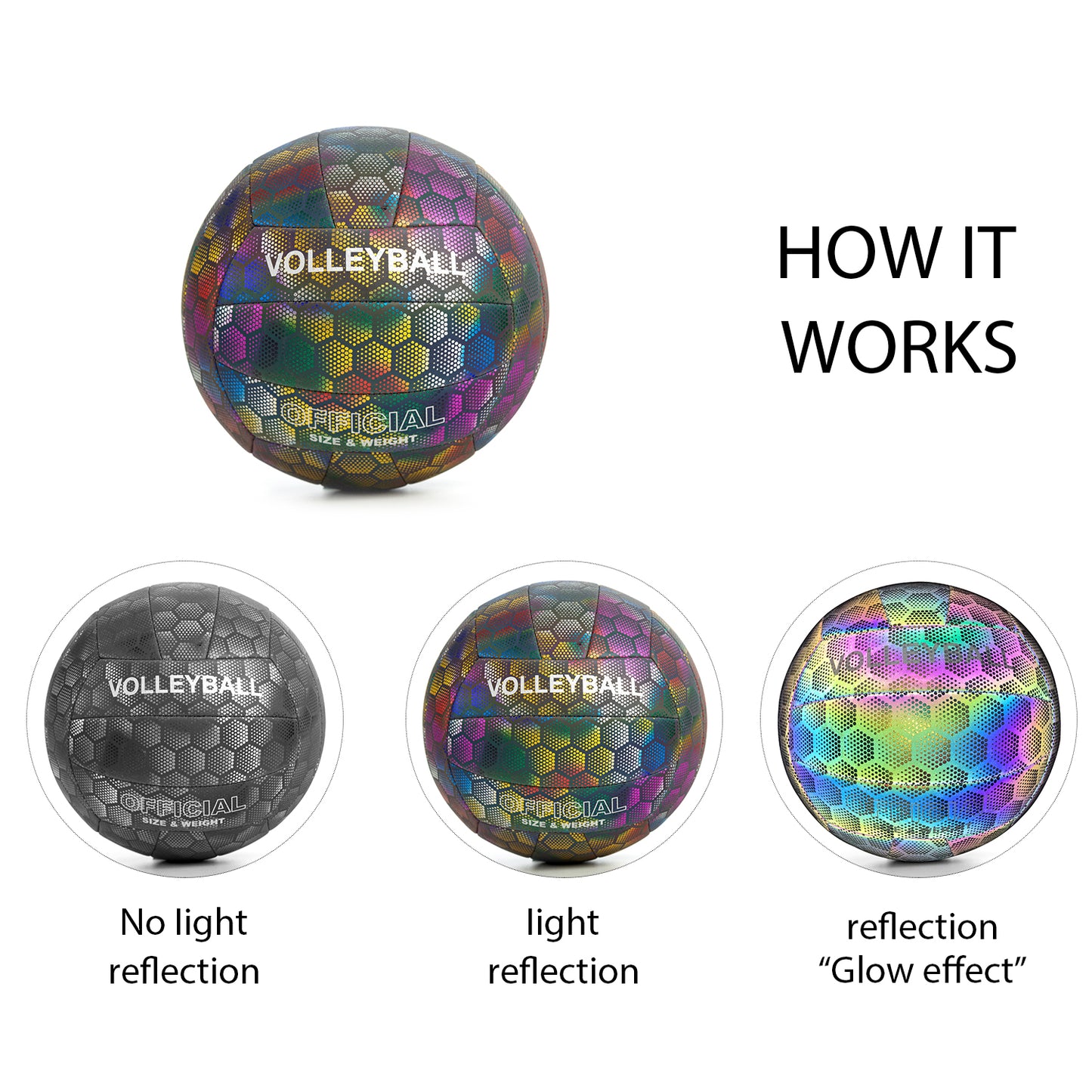Reflective Beach Volleyball, Colorful Volleyball