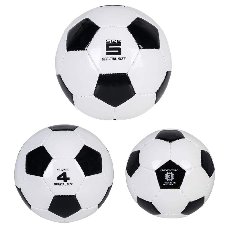 Soccer Training Ball Classic Sizes 3/4/5 for Toddler, Youth, Kids, Teens, Adults