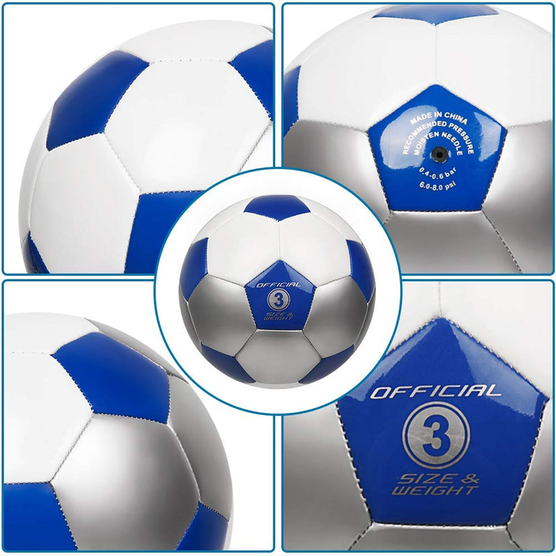 Soccer Training Ball Classic Sizes 3/4/5 for Toddler, Youth, Kids, Teens, Adults