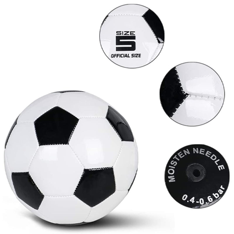 Soccer Training Ball Classic Sizes 3/4/5 for Toddler, Youth, Kids, Teens, Adults