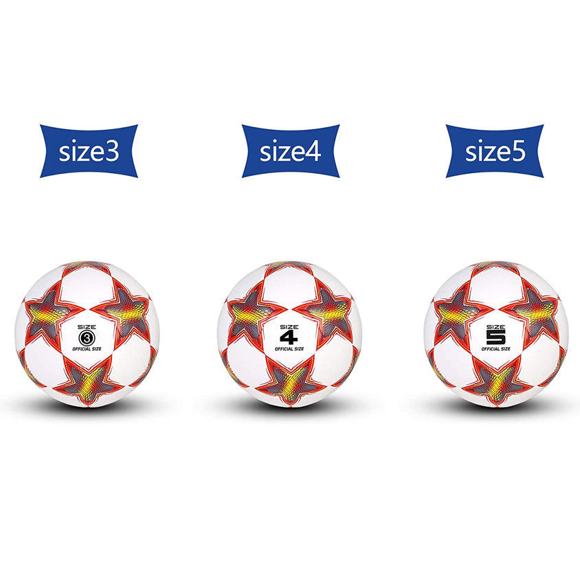 Soccer Training Ball Classic Sizes 3/4/5 for Toddler, Youth, Kids, Teens, Adults
