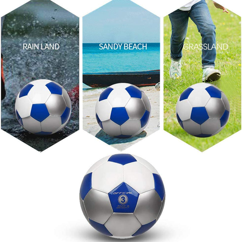Soccer Training Ball Classic Sizes 3/4/5 for Toddler, Youth, Kids, Teens, Adults
