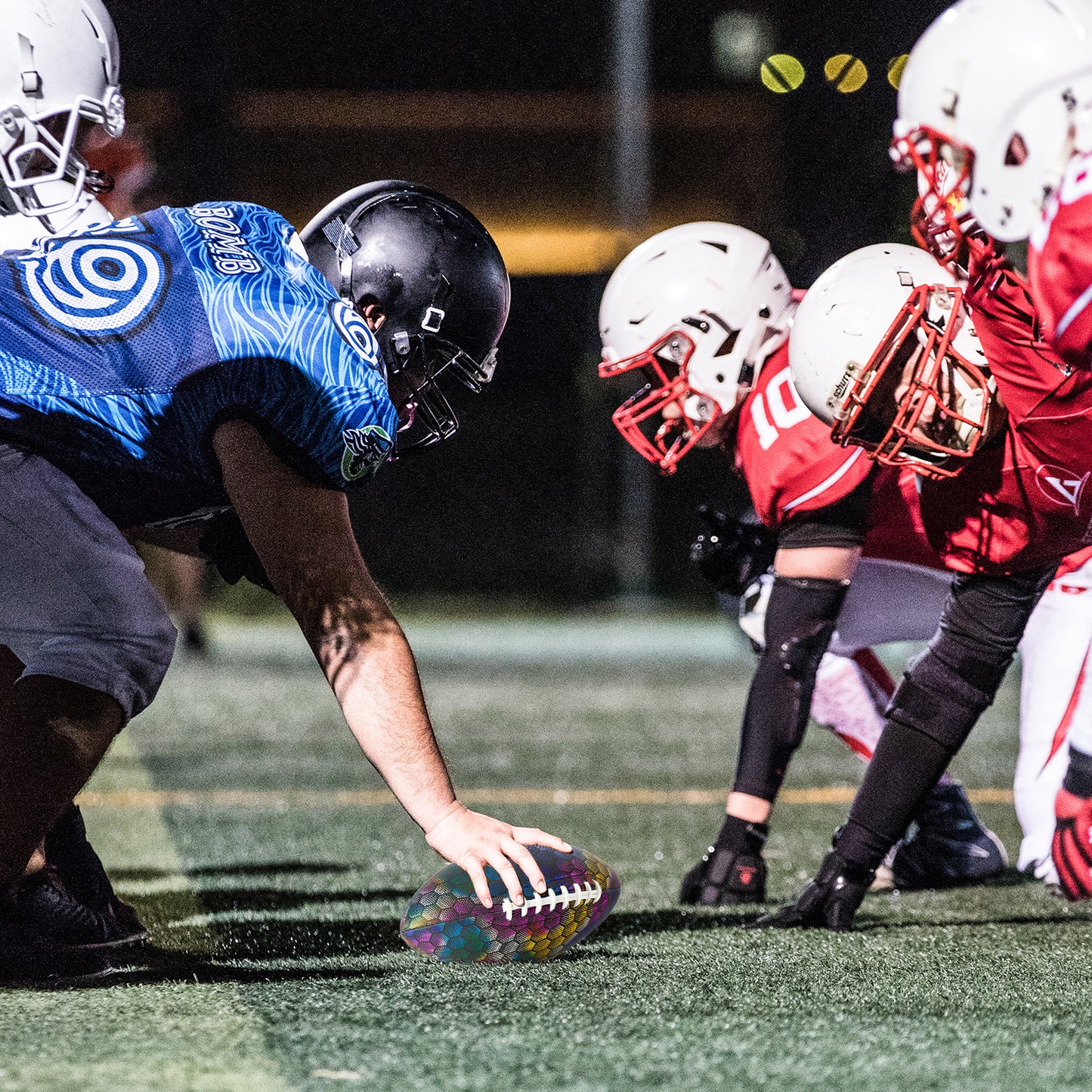 Reflective American Football with Super Grip