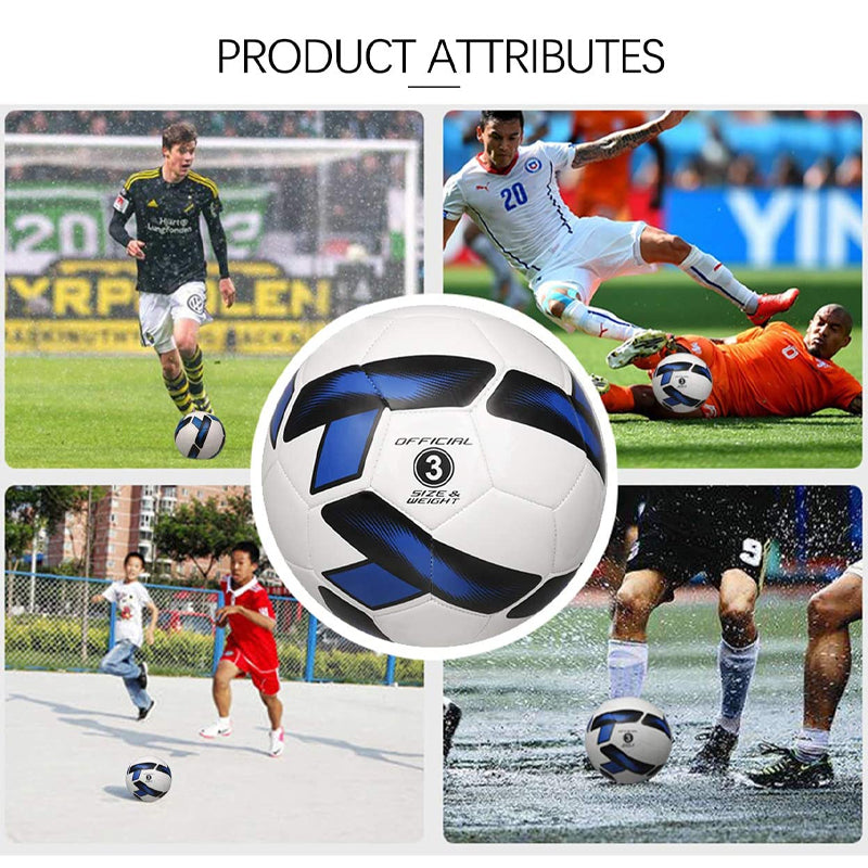 Soccer Training Ball Classic Sizes 3/4/5 for Toddler, Youth, Kids, Teens, Adults