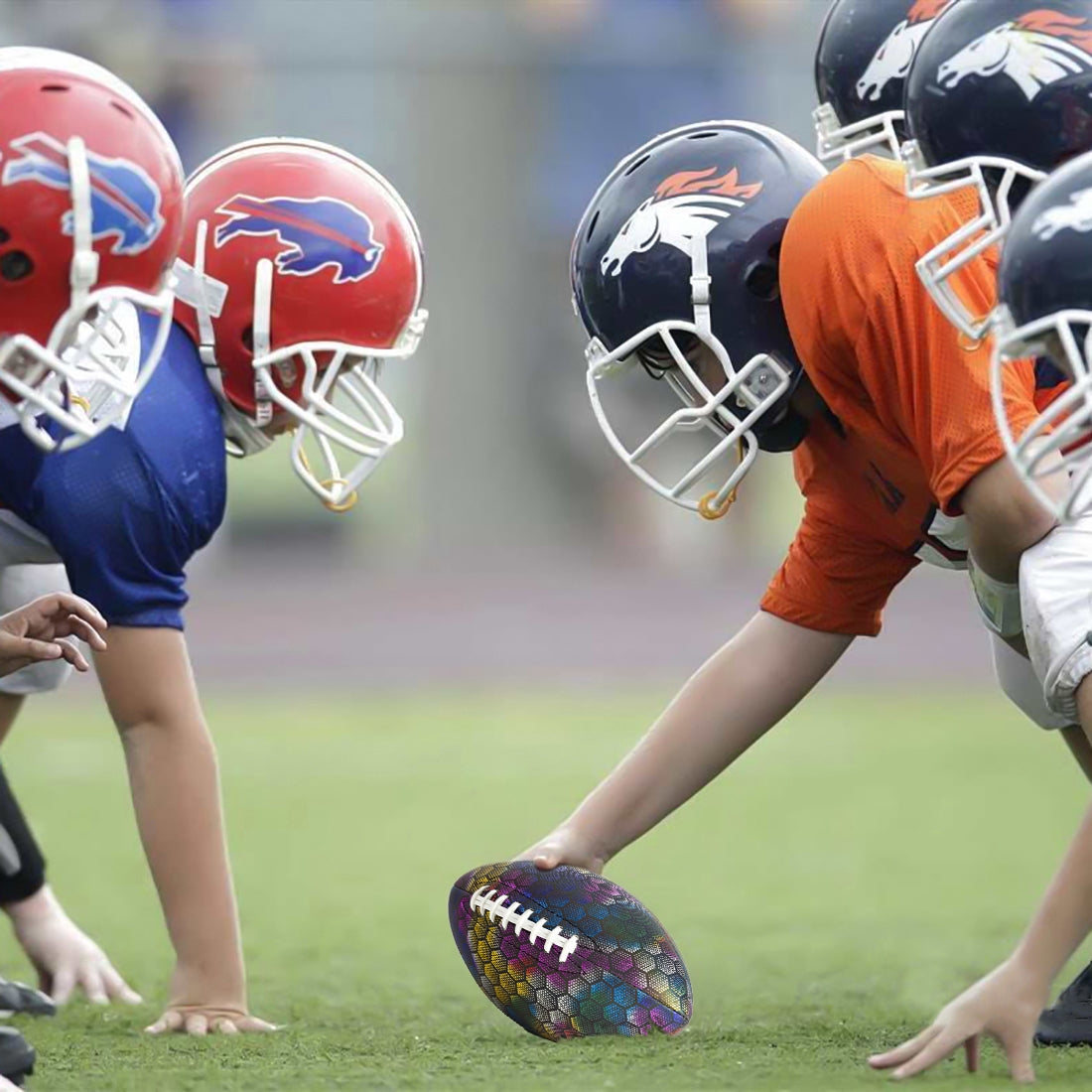 Reflective American Football with Super Grip