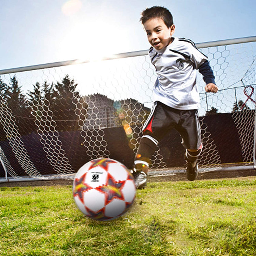 Soccer Training Ball Classic Sizes 3/4/5 for Toddler, Youth, Kids, Teens, Adults