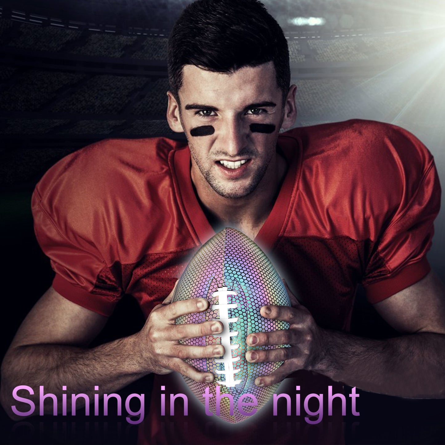 Reflective American Football with Super Grip