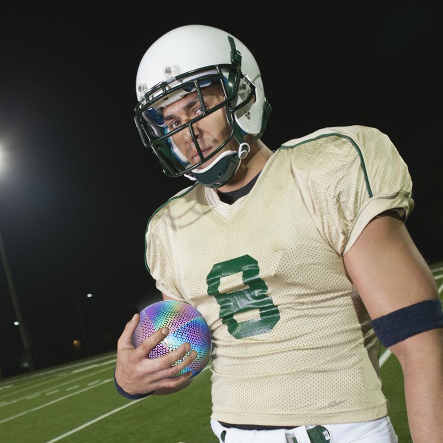 Reflective American Football with Super Grip