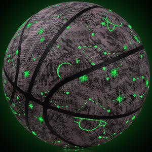 Soft Touch Official Size PU Basketball.Glow-in-the-dark，Customizable, Assorted Colors Available