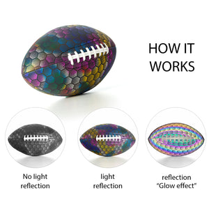 Reflective American Football with Super Grip