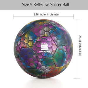 YANYODO Holographic Reflective Soccer Ball