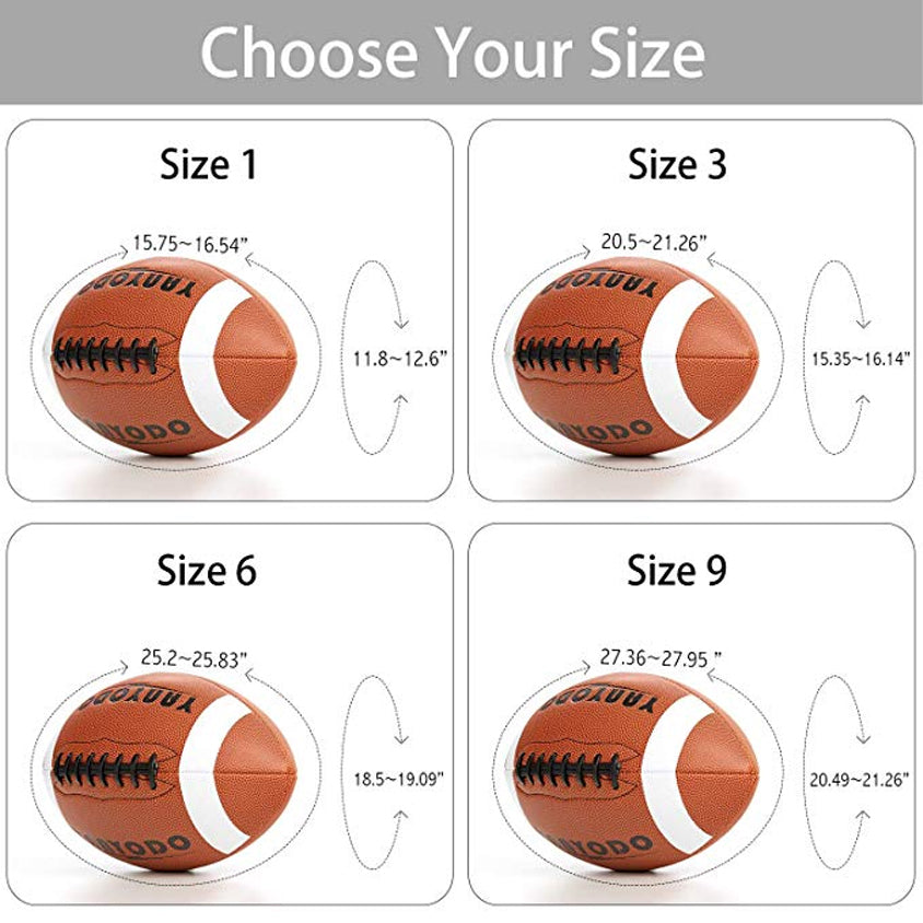 American Football, Official Size Footballs with Super Grip