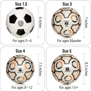 Kid's Soccer Ball Soft Touch Balls Size 1.5&Size 3, Shipped Deflated